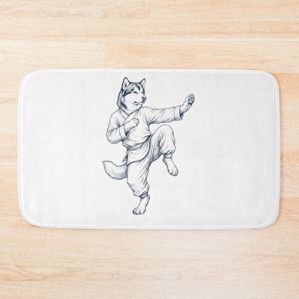 Item preview, Vintage Alaskan Malamute Doing Kung Fu Martial Art Dog Lover designed and sold by TerryConnells.