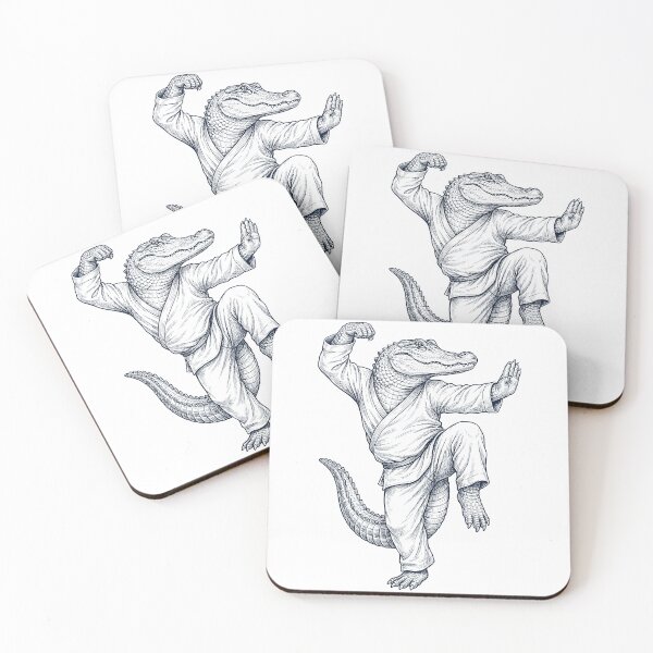 Item preview, Vintage Alligator Doing Kung Fu Martial Art Animal Lover designed and sold by TerryConnells.