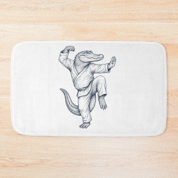 Item preview, Vintage Alligator Doing Kung Fu Martial Art Animal Lover designed and sold by TerryConnells.
