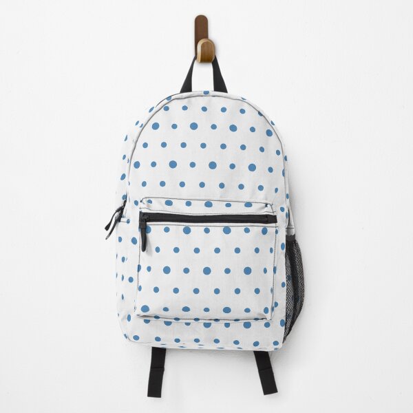 Item preview, White And Steel Blue Polka Dot Pattern designed and sold by pattern-archive.