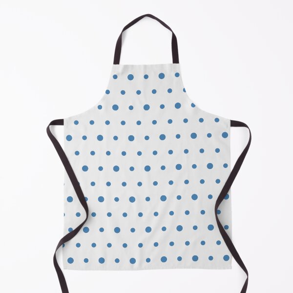 Item preview, White And Steel Blue Polka Dot Pattern designed and sold by pattern-archive.