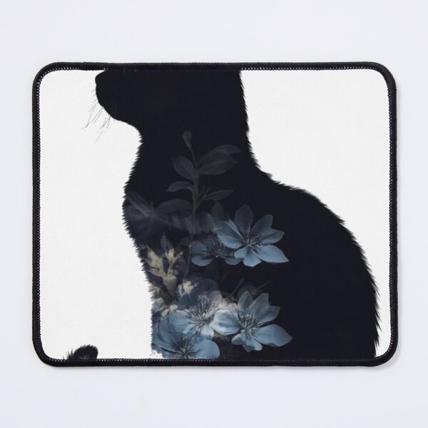 Item preview, Floral Black Cat designed and sold by The-SilentPlace.