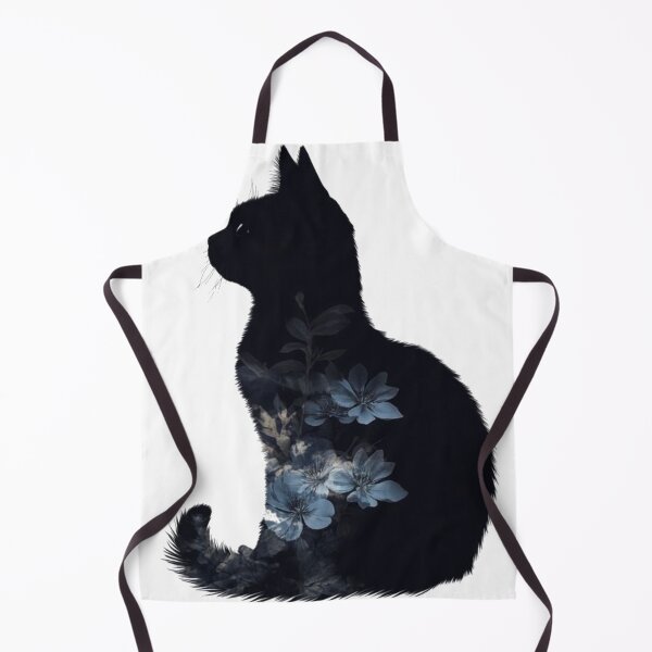 Item preview, Floral Black Cat designed and sold by The-SilentPlace.