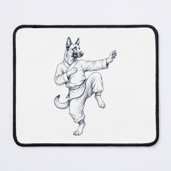 Item preview, Vintage Belgian Malinois Doing Kung Fu Martial Art Dog Lover designed and sold by TerryConnells.