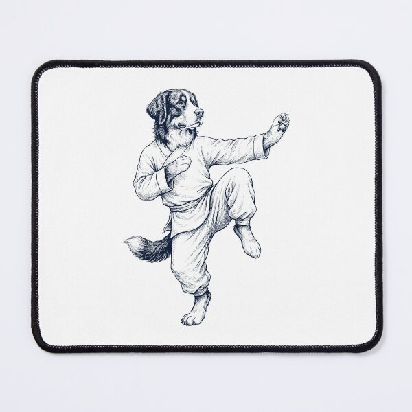 Item preview, Vintage Bernese Mountain Dog Doing Kung Fu Martial Art Dog Lover designed and sold by TerryConnells.