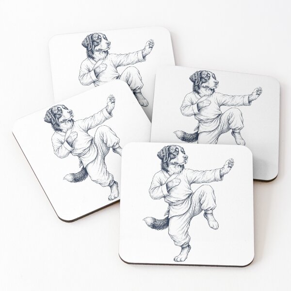 Item preview, Vintage Bernese Mountain Dog Doing Kung Fu Martial Art Dog Lover designed and sold by TerryConnells.