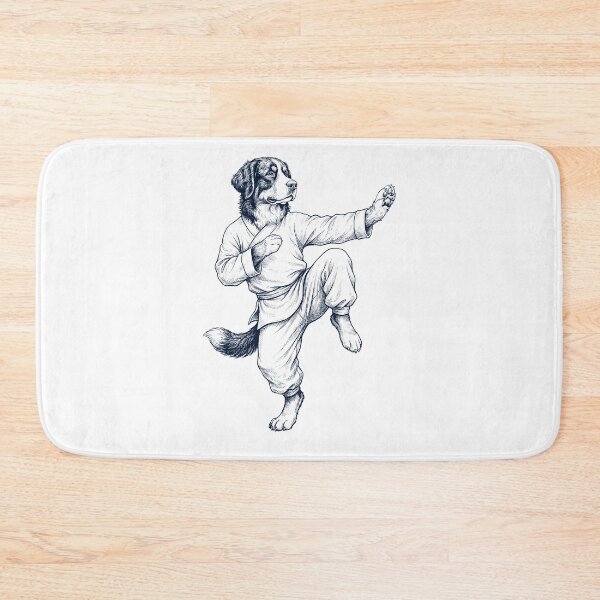 Item preview, Vintage Bernese Mountain Dog Doing Kung Fu Martial Art Dog Lover designed and sold by TerryConnells.