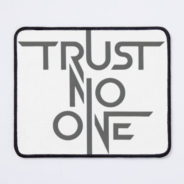 Item preview, Trust No One Typography – Minimalist Dark Aesthetic Quote Design designed and sold by Aedition.