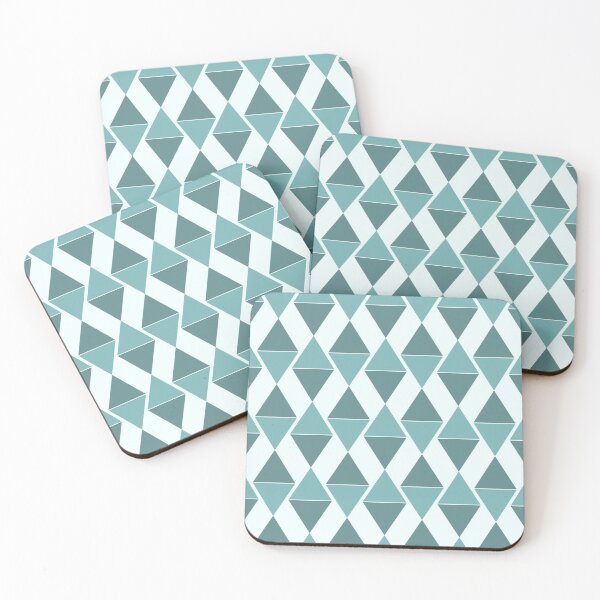 Item preview, Steel teal & azure diamonds designed and sold by Mint + Midnight.