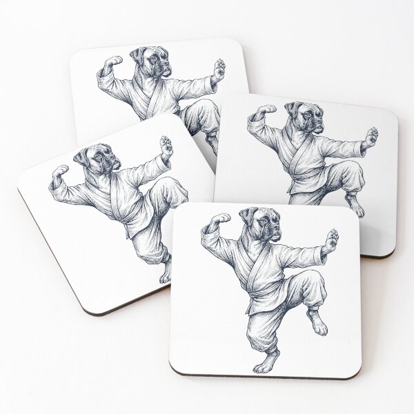 Item preview, Vintage Boxer Dog Doing Kung Fu Martial Art Dog Lover designed and sold by TerryConnells.