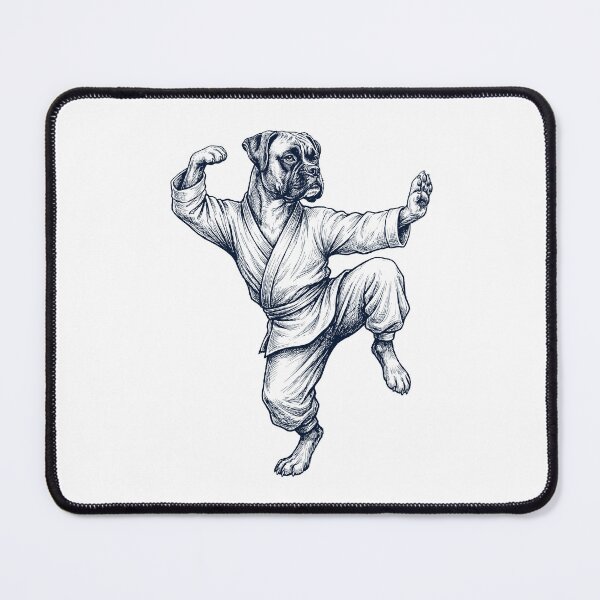 Item preview, Vintage Boxer Dog Doing Kung Fu Martial Art Dog Lover designed and sold by TerryConnells.
