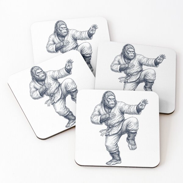 Item preview, Vintage Bigfoot Doing Kung Fu Martial Art Lover designed and sold by TerryConnells.