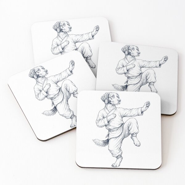 Item preview, Vintage Brittany Doing Kung Fu Martial Art Dog Lover designed and sold by TerryConnells.