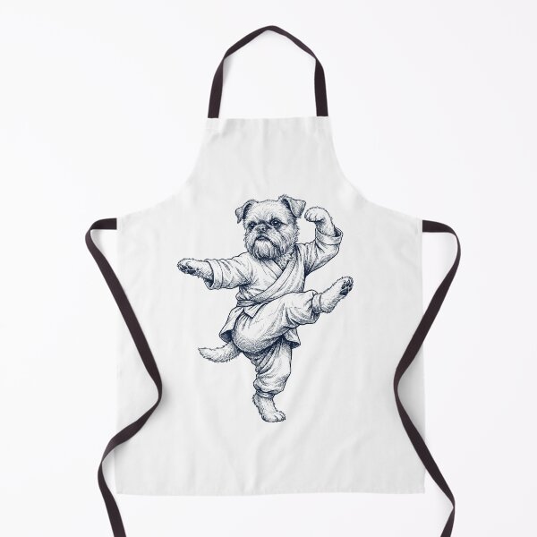 Item preview, Vintage Brussels Griffon Doing Kung Fu Martial Art Dog Lover designed and sold by TerryConnells.