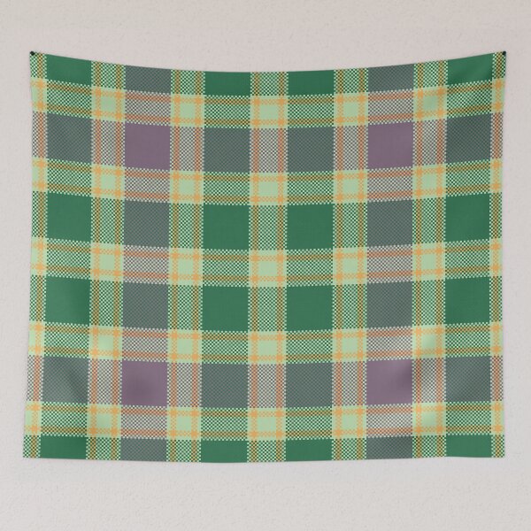 Item preview, Green Yellow Checkered Plaid Seamless Pattern designed and sold by PowerAntShop.