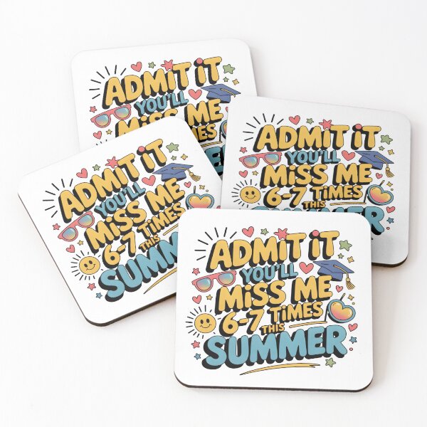 Item preview, Admit It You'll Miss Me 6-7 Times This Summer | Funny Last Day of School Shirt designed and sold by Milosstudio.