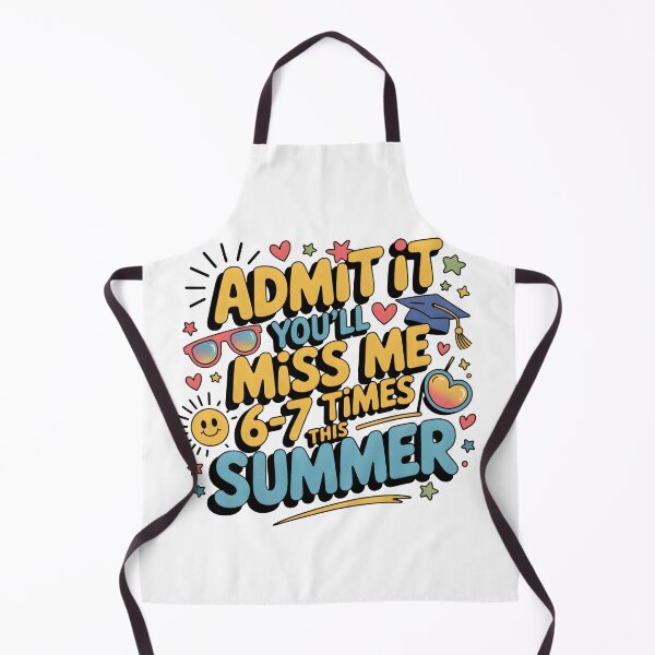 Item preview, Admit It You'll Miss Me 6-7 Times This Summer | Funny Last Day of School Shirt designed and sold by Milosstudio.