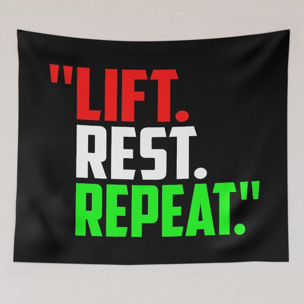 Item preview, Lift. Rest. Repeat. designed and sold by TheFineShirt.