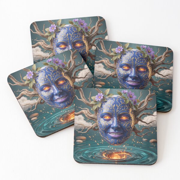 Item preview, Surreal portrait of a floating ornate mask designed and sold by Lefteris Betsis.