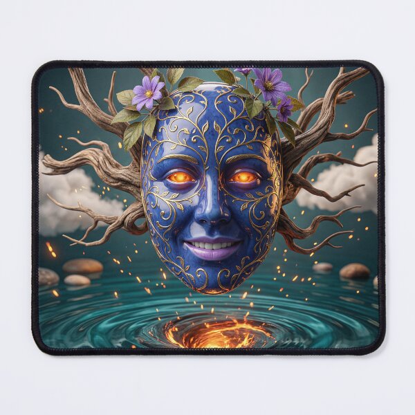 Item preview, Surreal portrait of a floating ornate mask designed and sold by Lefteris Betsis.