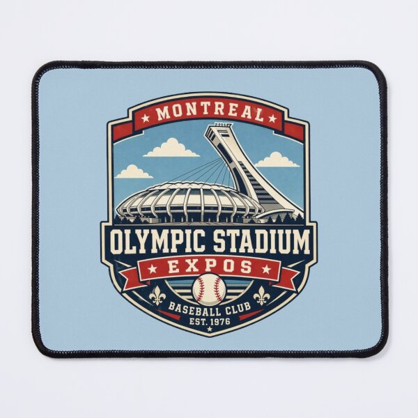 Item preview, Montreal Olympic Stadium Vintage Baseball Badge, Retro Expos Ballpark Design designed and sold by GhostDawgs.