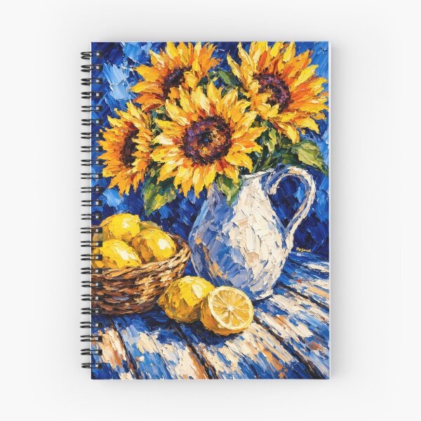 Item preview, Sunflowers and Lemons Still Life Oil Painting designed and sold by McZerrill.