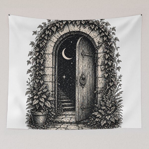 Item preview, The Door to Midnight designed and sold by InkWanderStudio.