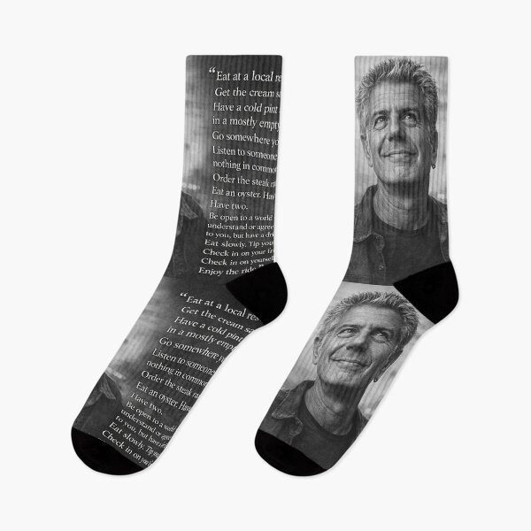 Item preview, Anthony Bourdain famous Quote designed and sold by LuluLeb.