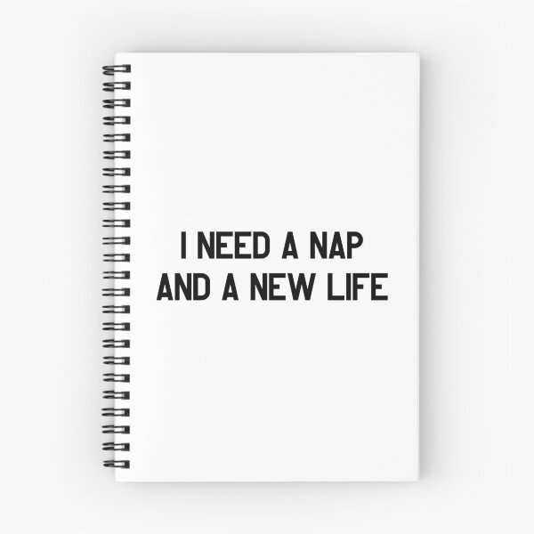 Item preview, I Need a Nap and a New Life – Funny Typography for Tired Days & Life Crisis Humor designed and sold by SophiesDesign27.