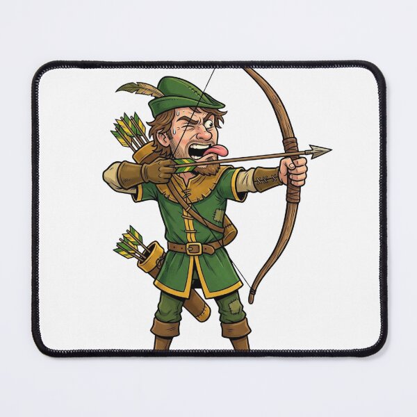 Item preview, Barebow Archer Funny Cartoon Illustration T-Shirt designed and sold by NoSightsNoRules.