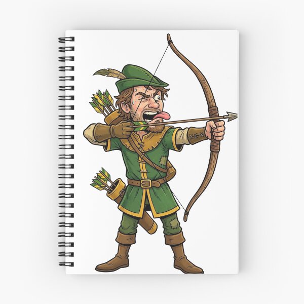Item preview, Barebow Archer Funny Cartoon Illustration T-Shirt designed and sold by NoSightsNoRules.