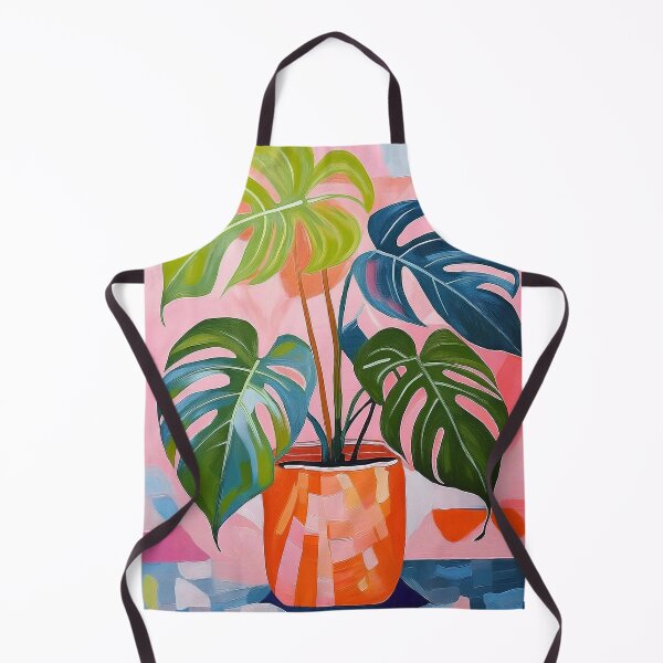 Item preview, Painting colorful monstera plant in pot designed and sold by TYA - Take Your Art.