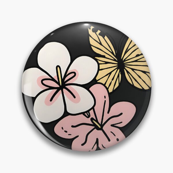 Item preview, Pink Jasmine Flowers and Yellow Butterfly  designed and sold by LoopyPop.
