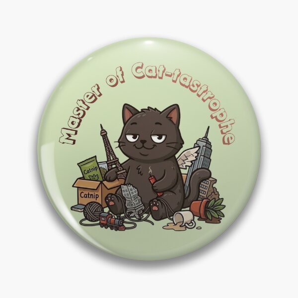 Item preview, Master of Cat-tastrophe – Funny Chaos Cat Cartoon | Cat Lover Humor Shirt designed and sold by RealCuties.