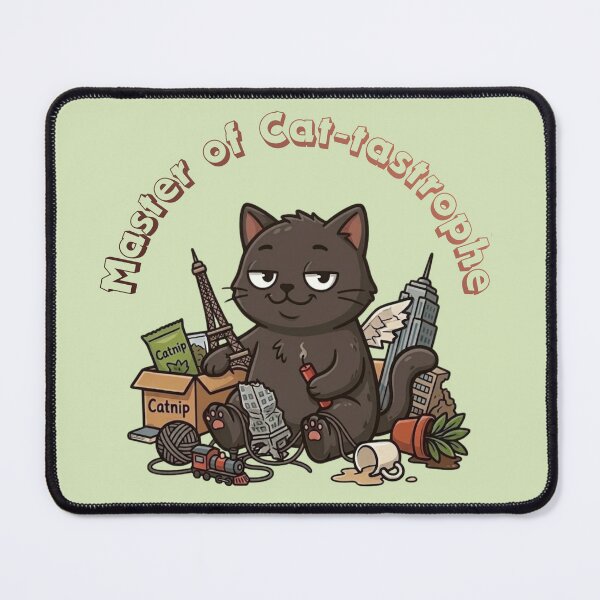 Item preview, Master of Cat-tastrophe – Funny Chaos Cat Cartoon | Cat Lover Humor Shirt designed and sold by RealCuties.