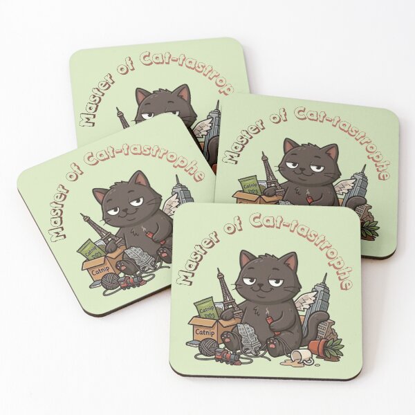 Item preview, Master of Cat-tastrophe – Funny Chaos Cat Cartoon | Cat Lover Humor Shirt designed and sold by RealCuties.