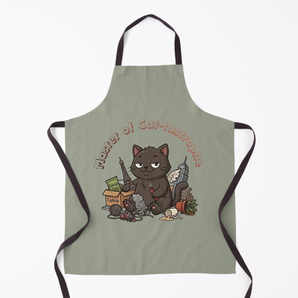 Item preview, Master of Cat-tastrophe – Funny Chaos Cat Cartoon | Cat Lover Humor Shirt designed and sold by RealCuties.