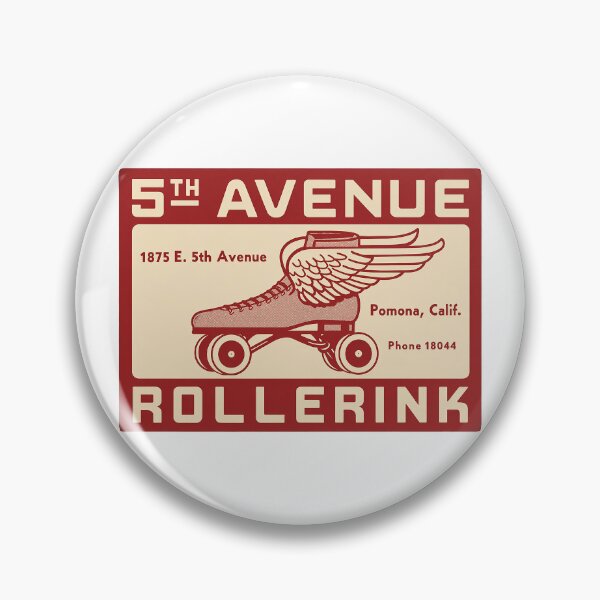 Item preview, 5th Avenue Roller Rink Pomona California  Roller Skating Rink Sticker Decal Label designed and sold by tislord.