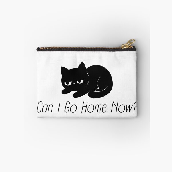 Item preview, Can I Go Home Now? Tired Black Cat designed and sold by CarefulCreation.