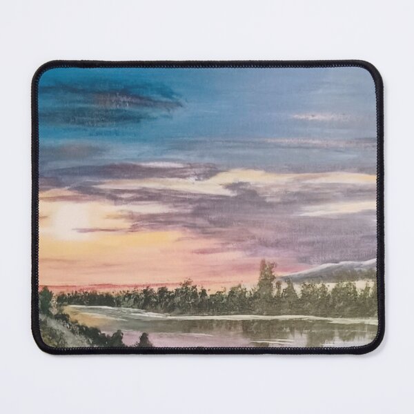 Item preview, Sunset over a slow moving River designed and sold by vickywells.