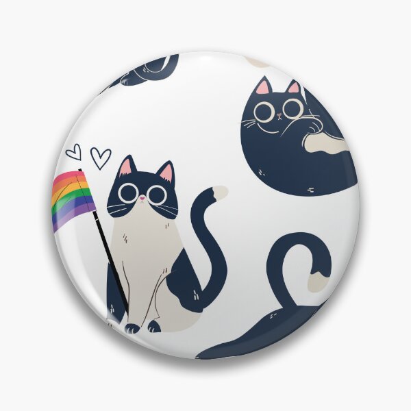 Item preview, Funny Adorable Black Cat Pattern designed and sold by moodboardhaven.