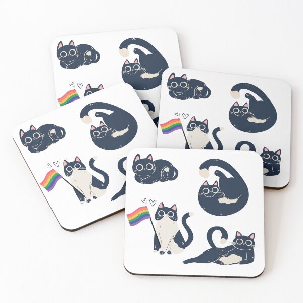 Item preview, Funny Adorable Black Cat Pattern designed and sold by moodboardhaven.