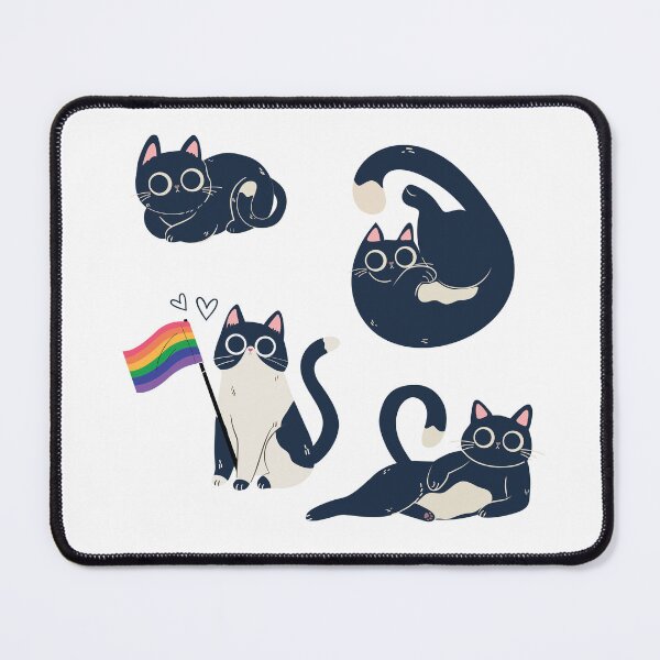 Item preview, Funny Adorable Black Cat Pattern designed and sold by moodboardhaven.