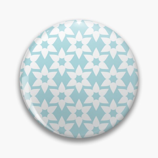 Item preview, Powder blue & white floral pattern designed and sold by Mint + Midnight.