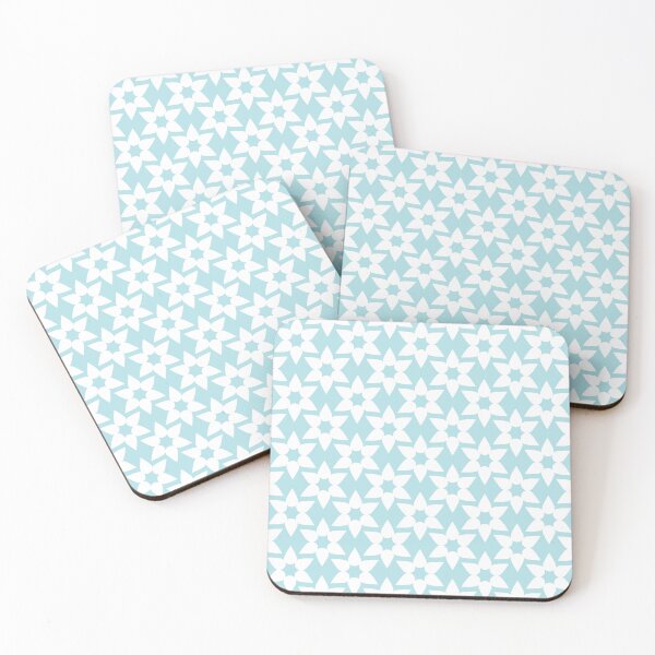 Item preview, Powder blue & white floral pattern designed and sold by Mint + Midnight.