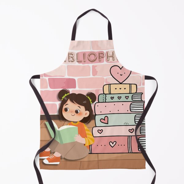 Item preview, Cute Girl Reading Books Love Bibliophile Art designed and sold by Cutethings3.