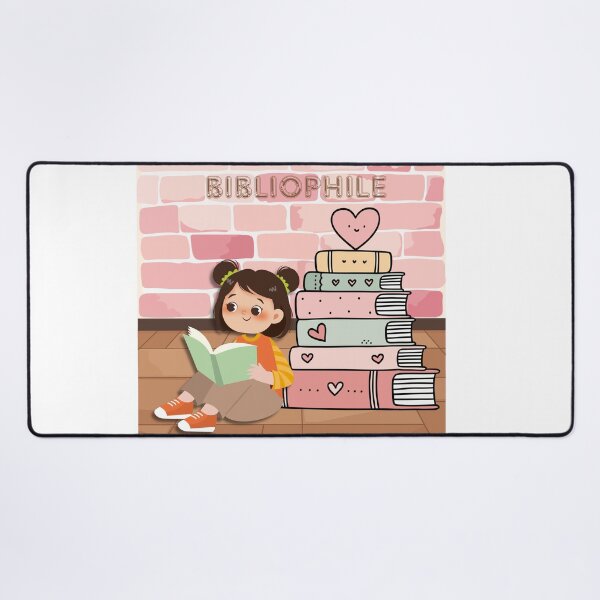 Item preview, Cute Girl Reading Books Love Bibliophile Art designed and sold by Cutethings3.