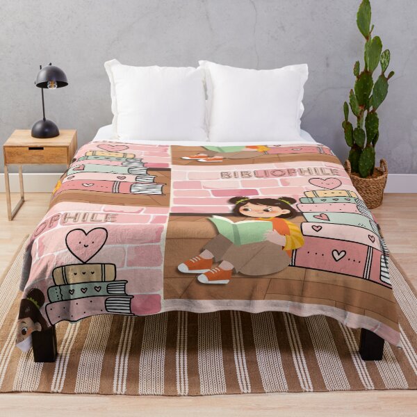 Item preview, Cute Girl Reading Books Love Bibliophile Art designed and sold by Cutethings3.