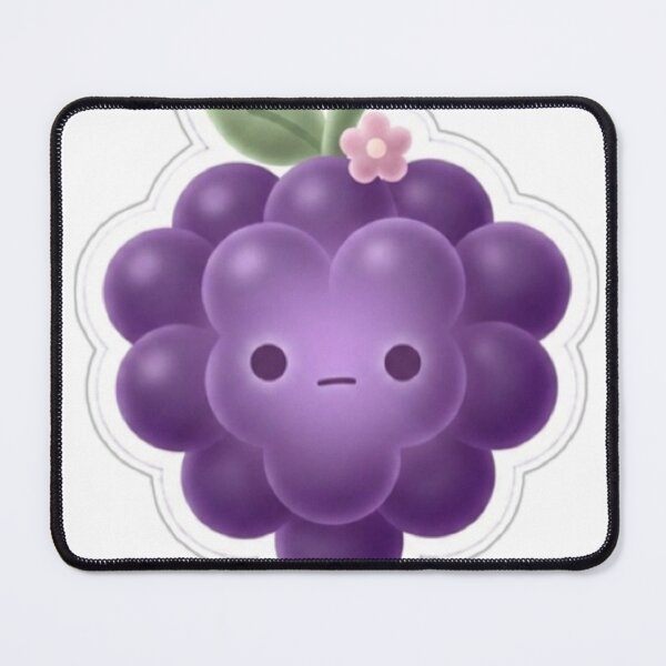 Item preview, Grape “…” Kawaii Sticker – Silent Mood Minimal Aesthetic designed and sold by Dakochaaan.