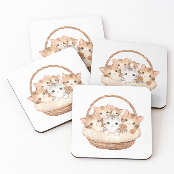 Item preview, Gatitos en una cesta designed and sold by uunaa.